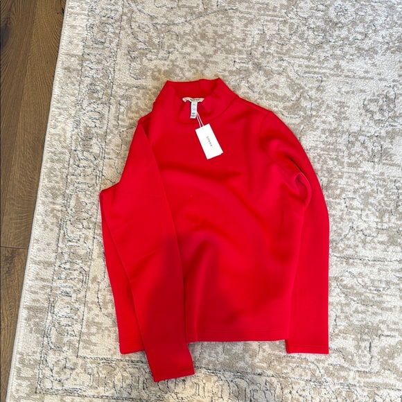Red Long Sleeve Turtleneck Top - Picture 1 of 1